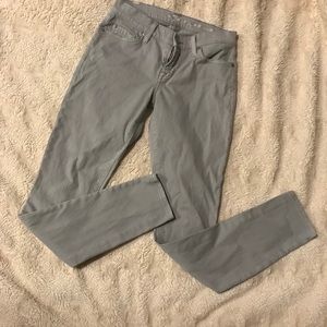 Seven 7 All Mankind Gray Skinny Jeans Pants Sz 26